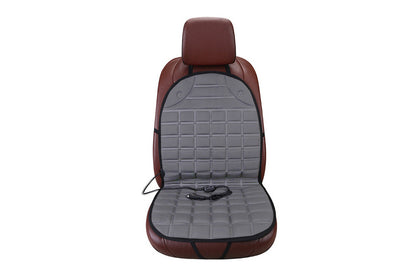 Car Seat Cushion Comfortable Seat Heating Cover Universal Winter Seat Warmer-Gray