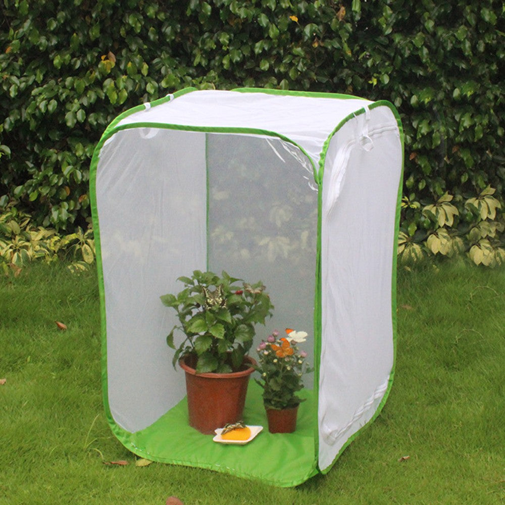 Folding Insect Mesh Cage Butterfly Breathable Habitat Cage Feeding Container