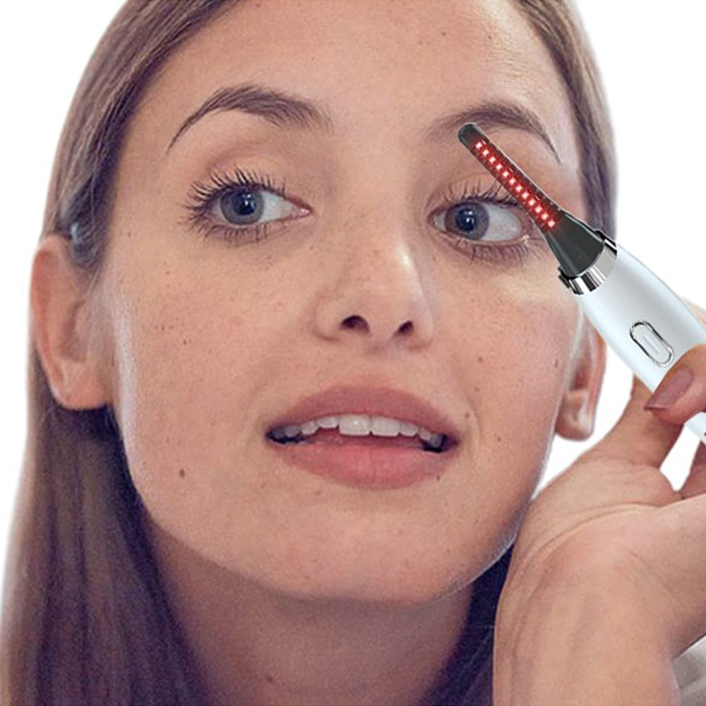 2 X Electric Eyelash Curler Temperature Controlled Makeup Eyelash Curler Tool