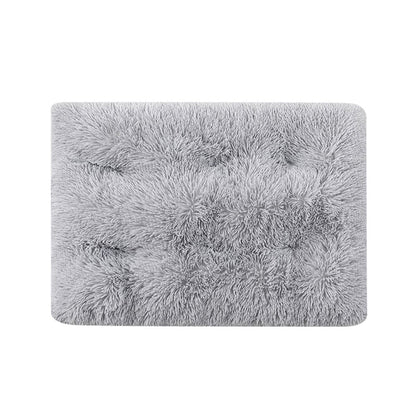 65x50cm Pet Warm Pad Dog Bed Pad Pet Plush Mat Cat Bed Pad Fluffy Dog Bed Grey