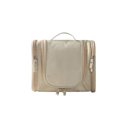 Travel Hanging Toiletry Bag Water Resistant Large Makeup Organizer Wash Bag for Men Women -Coffee