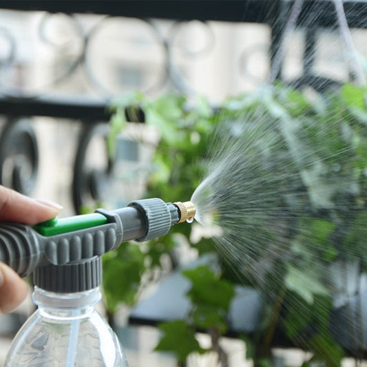 2Pcs High Pressure Air Pump Sprayer Adjustable Spray Bottle Nozzle Garden Irrigation Watering Tool