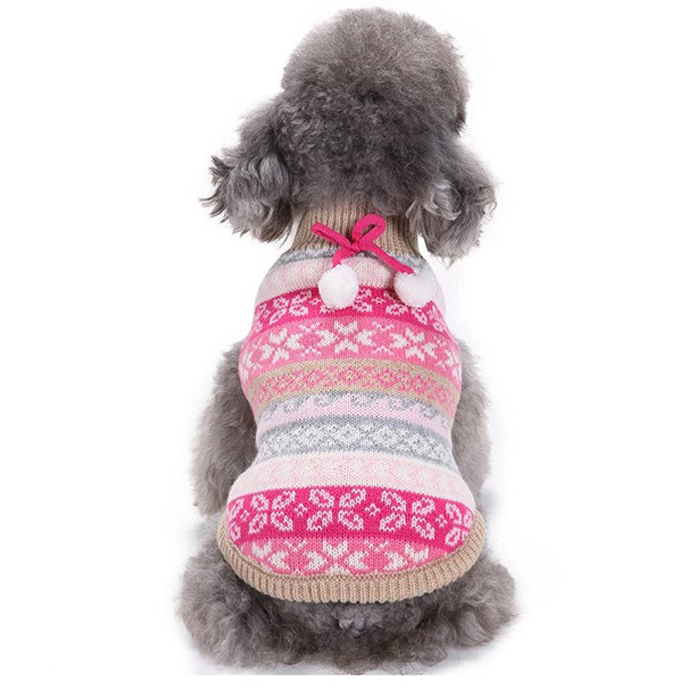 2 X Pet Knitted Sweater Blue and Pink M Size