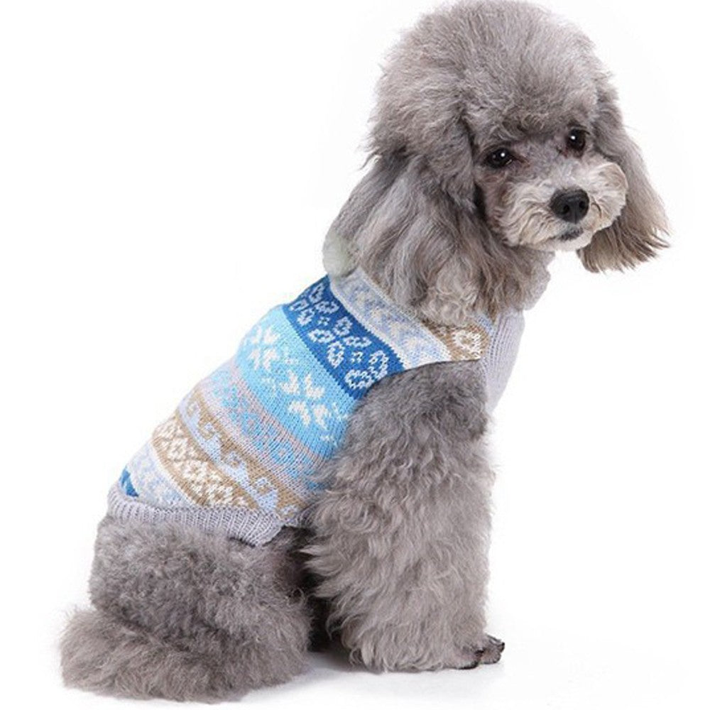 2 X Pet Knitted Sweater Blue and Pink S Size