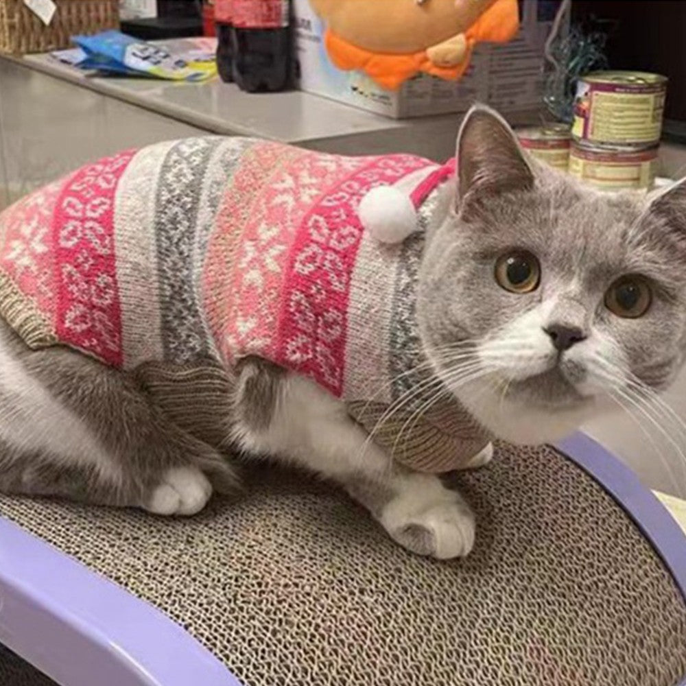 2 X Pet Knitted Sweater Blue and Pink M Size