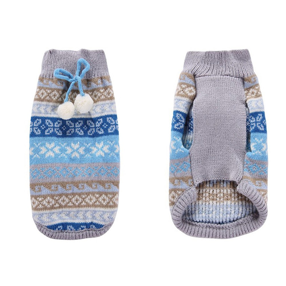 2 X Pet Knitted Sweater Blue and Pink L Size