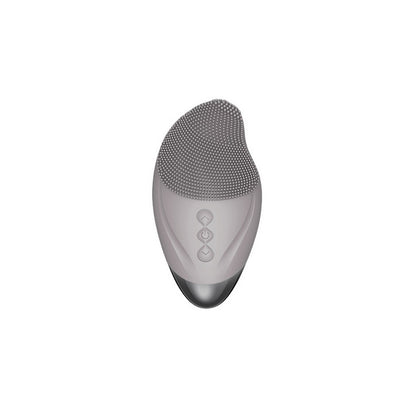 2pcs Facial Cleansing Brush Electric Soft Silicone Face Brush for Exfoliation Cleansing Massaging-Pink and Grey