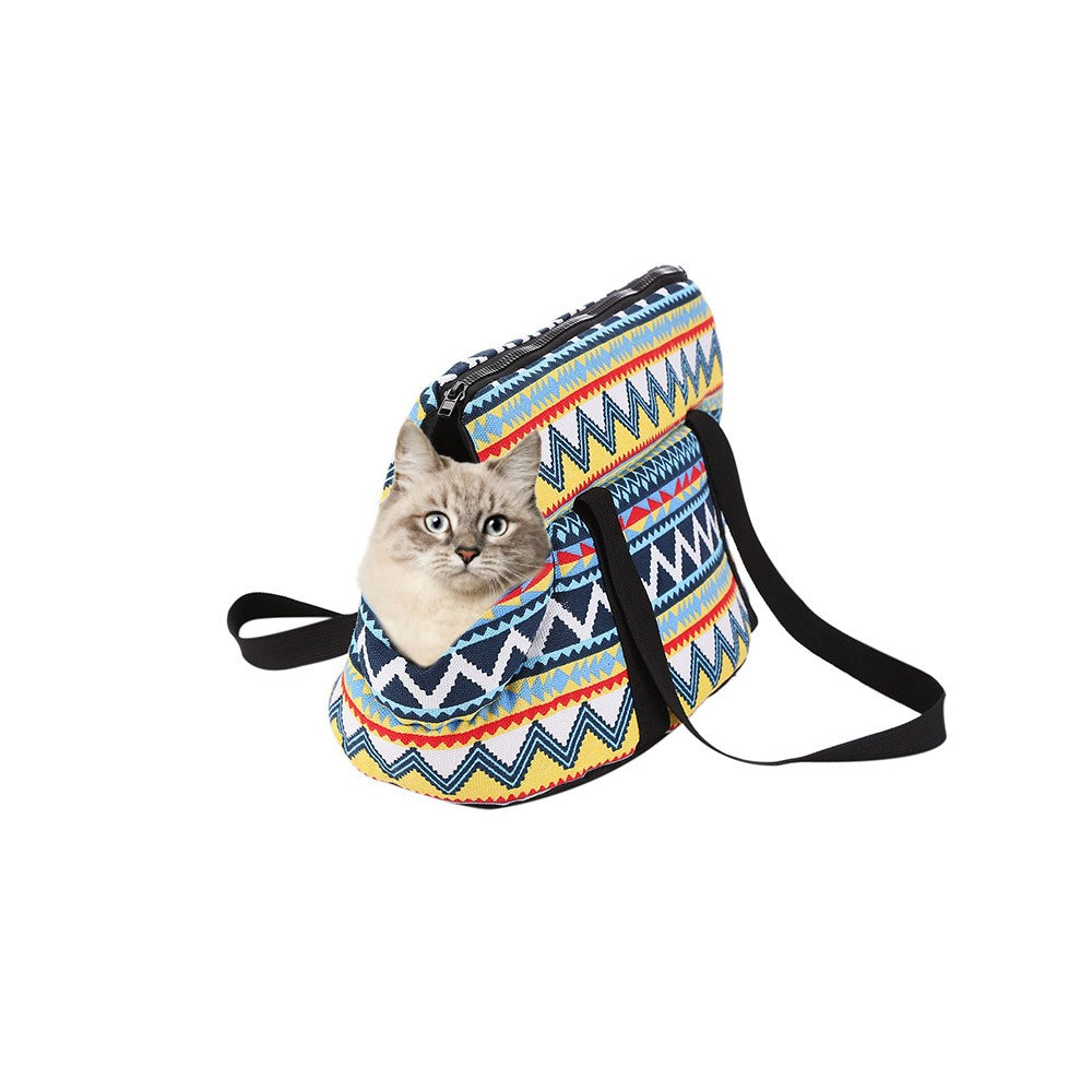 Pet Carrier Bag Pet Dog Cat Carrier L Size-Yellow