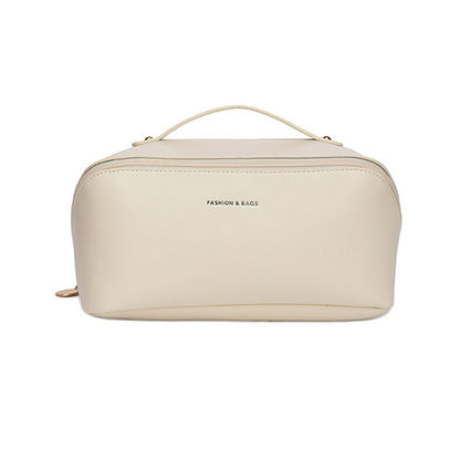 Travel Cosmetic Bag Portable Makeup Organizer Toiletry Bag For Women -Beige