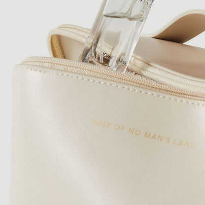 Travel Cosmetic Bag Portable Makeup Organizer Toiletry Bag For Women -Beige