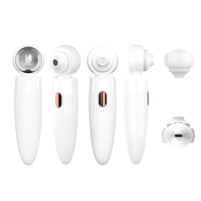 2Pcs Electric Blackhead Remover Face Pore Cleaner White and Green