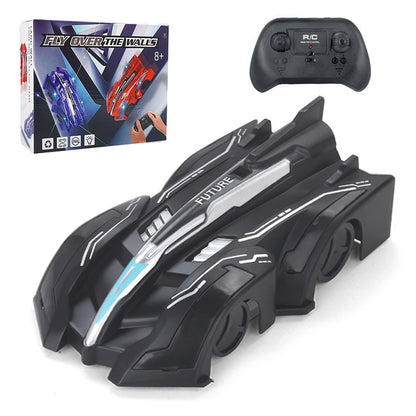 Wall Climbing Remote Control Car 360 Degree Rotating Stunt Toy RC Car for Kids -Black