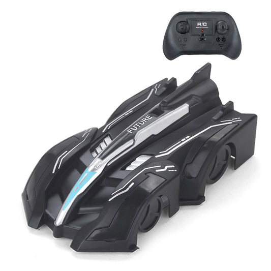 Wall Climbing Remote Control Car 360 Degree Rotating Stunt Toy RC Car for Kids -Black