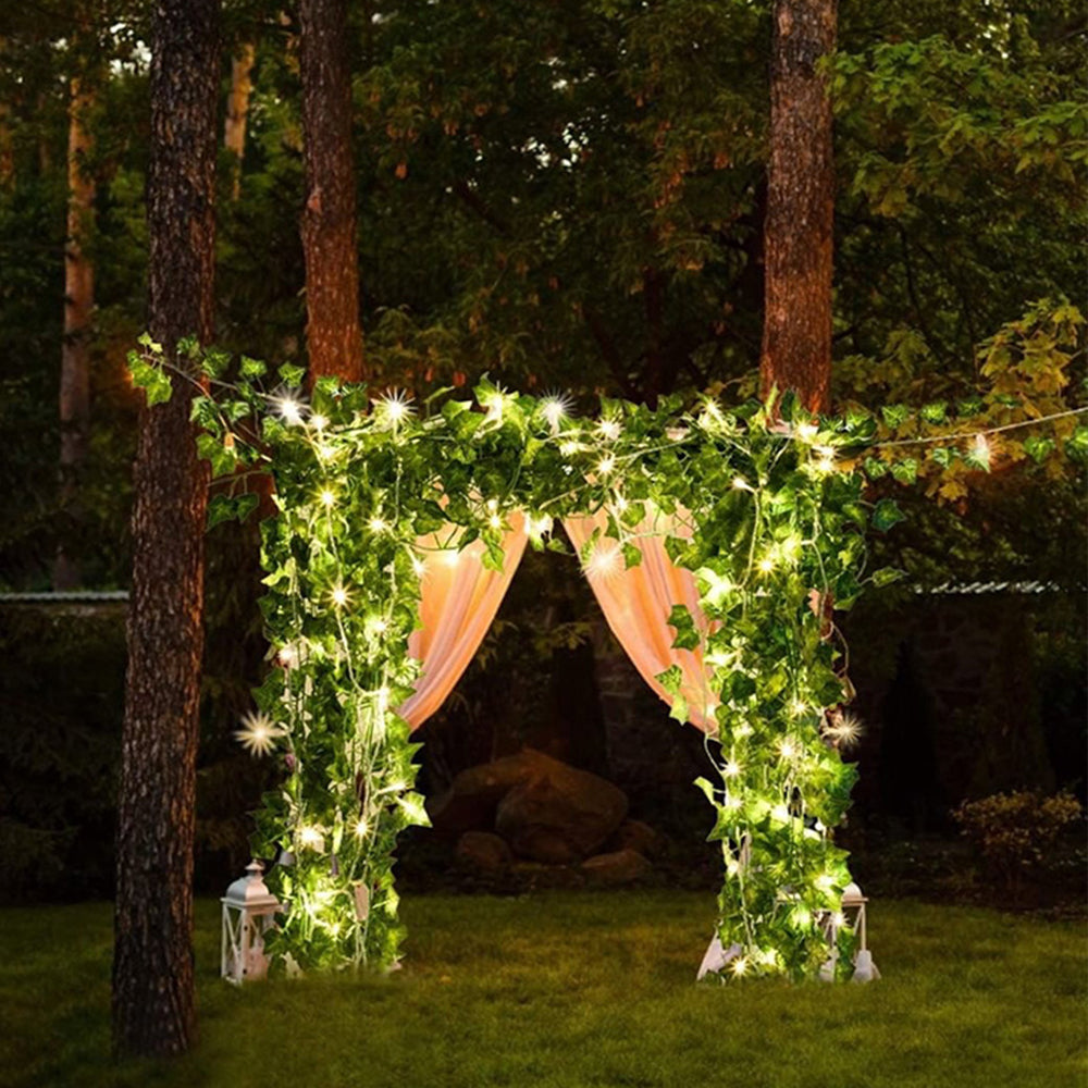 String Lights Artificial Ivy Vine Lights for Wall Room Wedding Indoor Party Festival Decor -Style 3