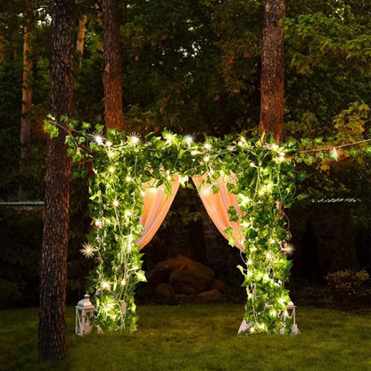 String Lights Artificial Ivy Vine Lights for Wall Room Wedding Indoor Party Festival Decor -Style 3