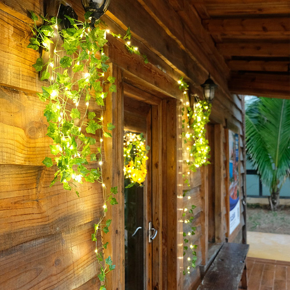 String Lights Artificial Ivy Vine Lights for Wall Room Wedding Indoor Party Festival Decor -Style 3