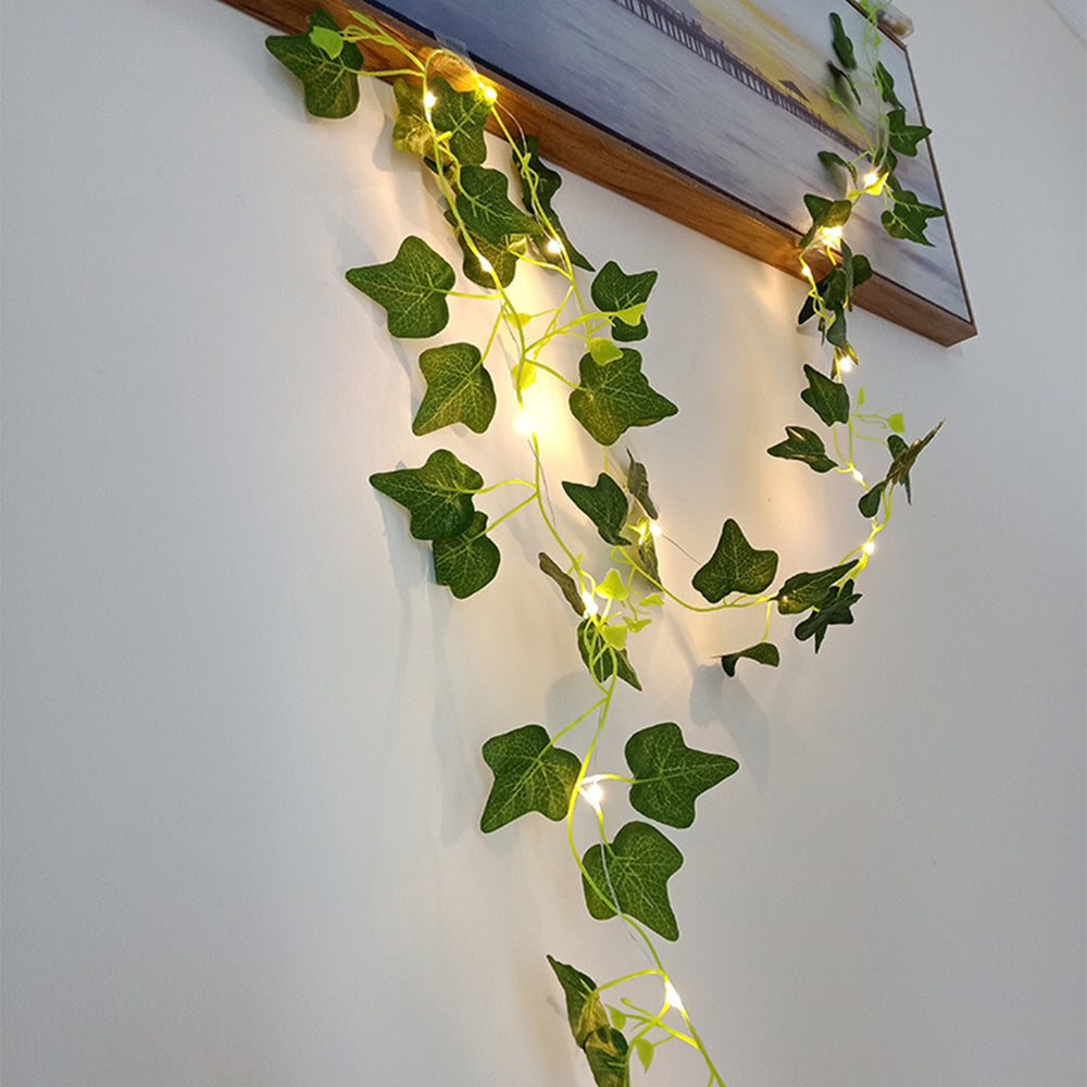 String Lights Artificial Ivy Vine Lights for Wall Room Wedding Indoor Party Festival Decor -Style 3
