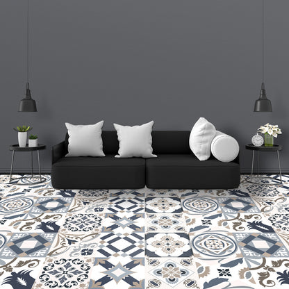 Wall Art 20pcs Reusable Tile Wall Stickers-Style 3