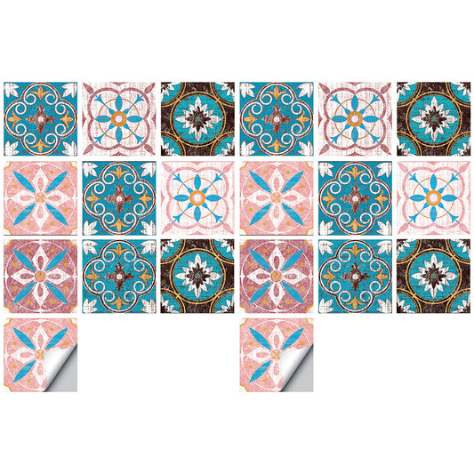 Wall Art 20pcs Reusable Tile Wall Stickers-Style 2