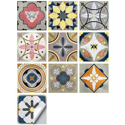 Wall Art 10pcs Reusable Tile Wall Stickers-Style 4