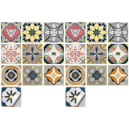 Wall Art 10pcs Reusable Tile Wall Stickers-Style 4