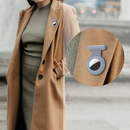 1Pc for Apple AirTag Protective Holder Case - Grey