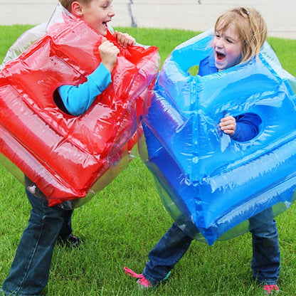 Toy Inflatable Body Bumper Bubbles Ball Outdoor Kids Toy-Red