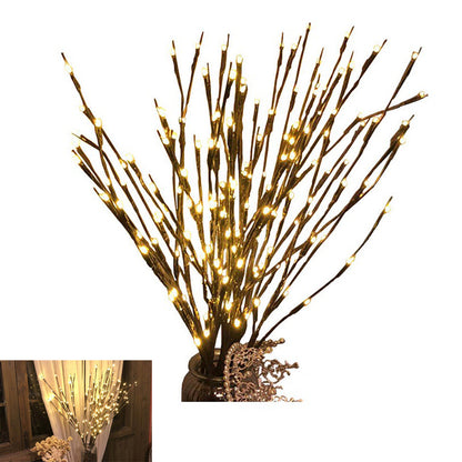 2pcs Branch?Floral?Lights 60?LED?Artificial Branches Tree?Lamp?for?Christmas Bedroom Home?Party?Decoration