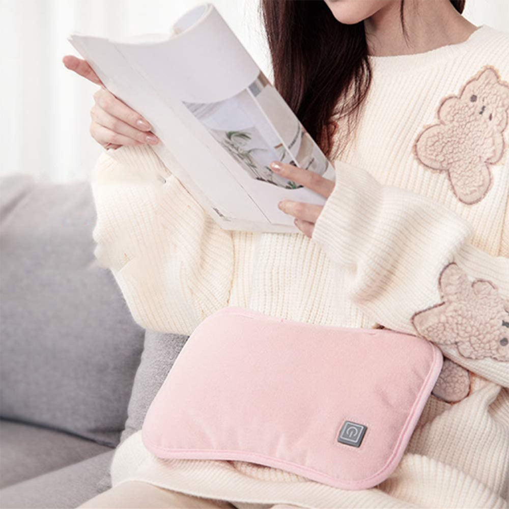 Hand Warmers Rechargeable Portable Electric Pocket Hand Warmer Reusable Heated Pad for Men and Women -Pink