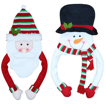 2X Santa Claus Snowman Christmas Tree Topper Decor