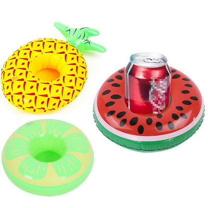 3Pcs Inflatable Floating Drink Cup Can Beer Holder Swimming Pool Bath Beach Party