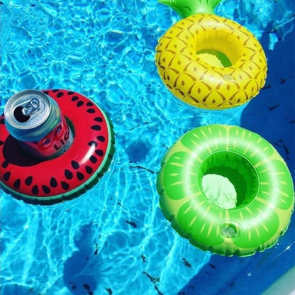 3Pcs Inflatable Floating Drink Cup Can Beer Holder Swimming Pool Bath Beach Party