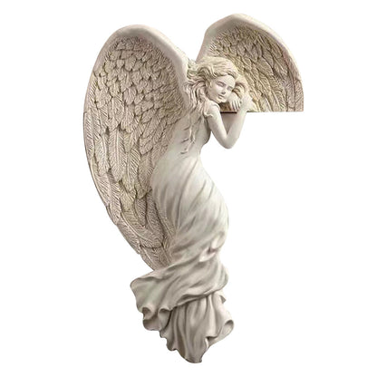 2Pcs Angel Wing Door Corner Sculpture Door Frame Decoration