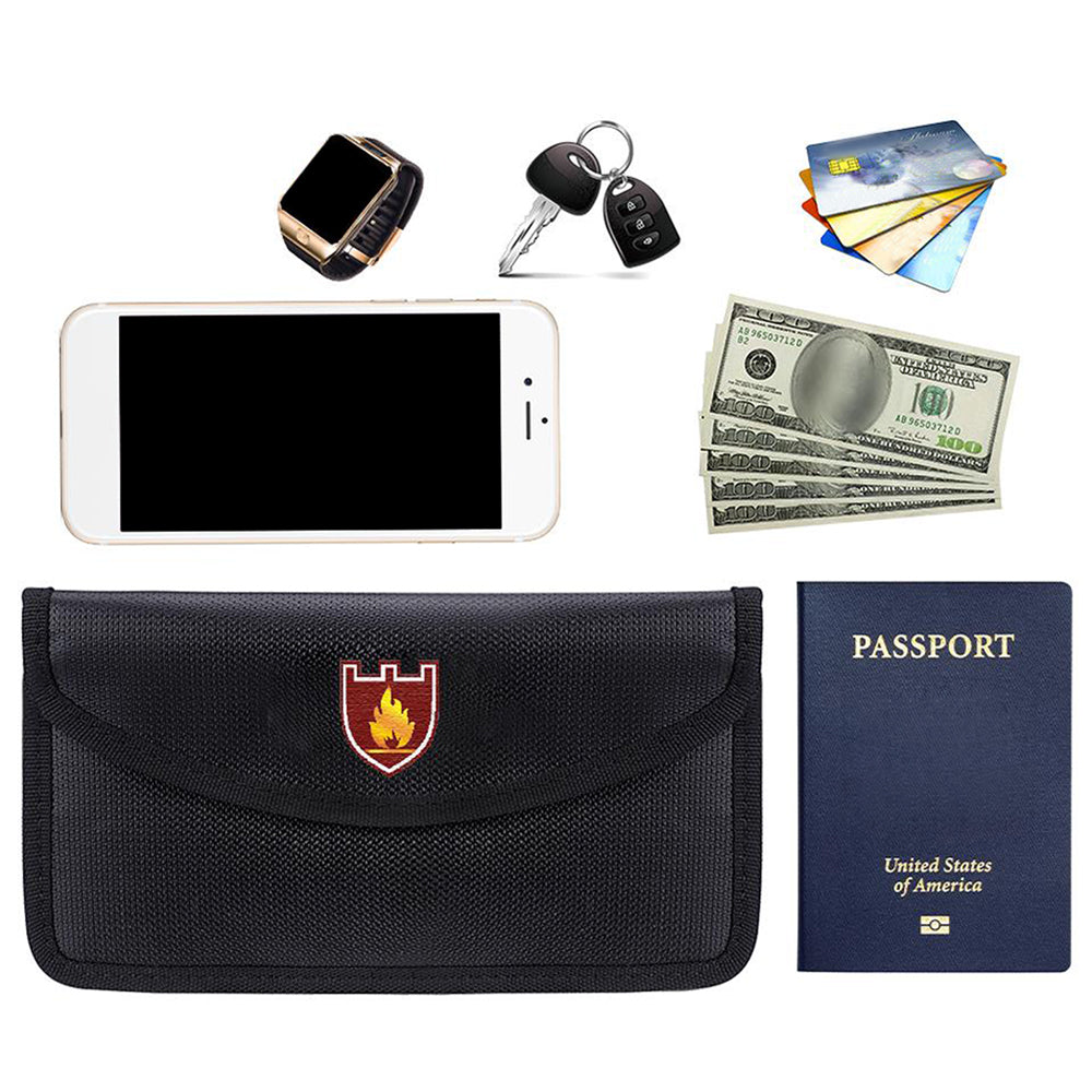Fireproof Document Bag Waterproof Money Bag Valuables Organizer Bag File Organizer Bags