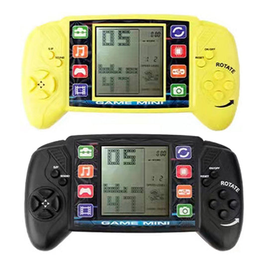 Toy Pocket Handheld Video Game Console 3.5in Brick Game Player with 23 Classic Games -Yellow and Black