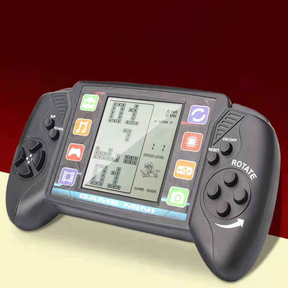 Toy Pocket Handheld Video Game Console 3.5in Brick Game Player with 23 Classic Games -Black