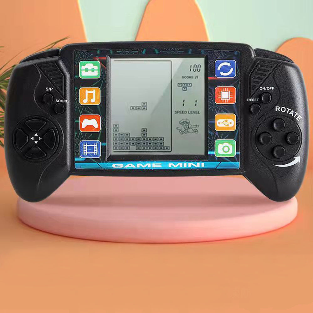Toy Pocket Handheld Video Game Console 3.5in Brick Game Player with 23 Classic Games -Yellow and Black