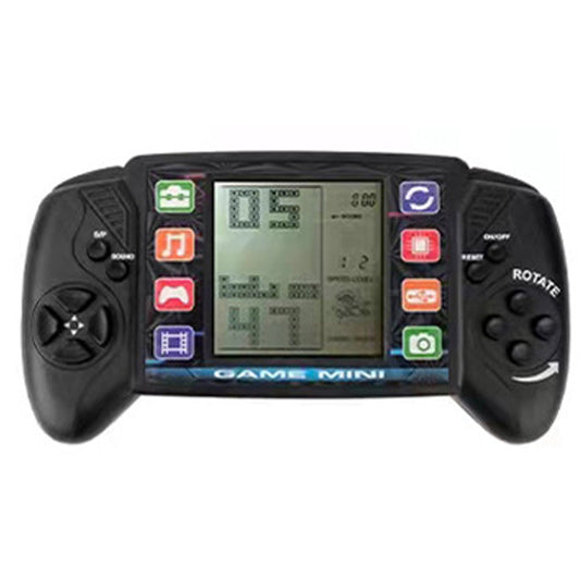 Toy Pocket Handheld Video Game Console 3.5in Brick Game Player with 23 Classic Games -Black