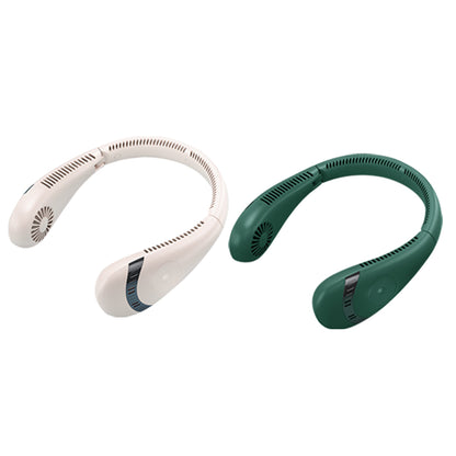 2PCS Portable Hanging Neck Fan Folding Rechargeable Personal Cooling Fan for Office Sports Traveling -Pink and Green