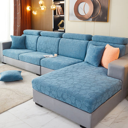 Sofa Cushion Cover High Stretch Sofa Seat Slipcover Protector -Blue