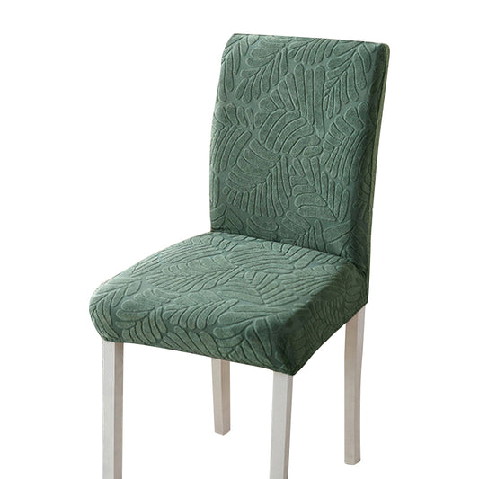 Chair Cover Stretch Dining Chair Cover Seat Covers Washable Banquet Wedding Party Jacquard Chair Cover-Green