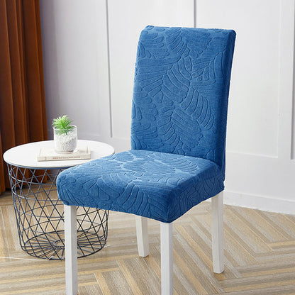 Chair Cover 2Pcs Stretch Dining Chair Cover Seat Covers Washable Banquet Wedding Party Jacquard Chair Cover-Blue