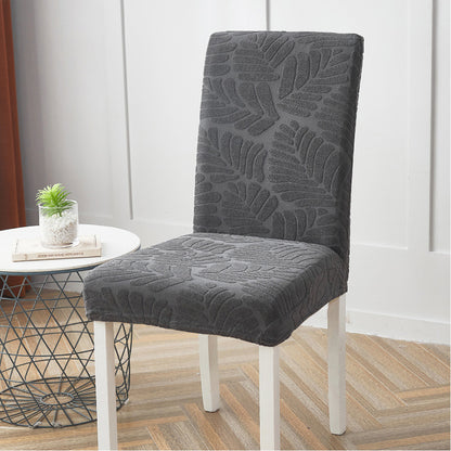 Chair Cover 4Pcs Stretch Dining Chair Cover Seat Covers Washable Banquet Wedding Party Jacquard Chair Cover-Grey