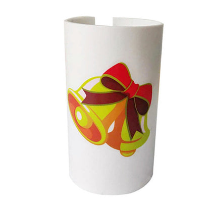 2Pcs Christmas Sliding Wrapping Paper Cutter Tool White and Green