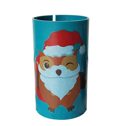 2Pcs Christmas Sliding Wrapping Paper Cutter Tool White and Green