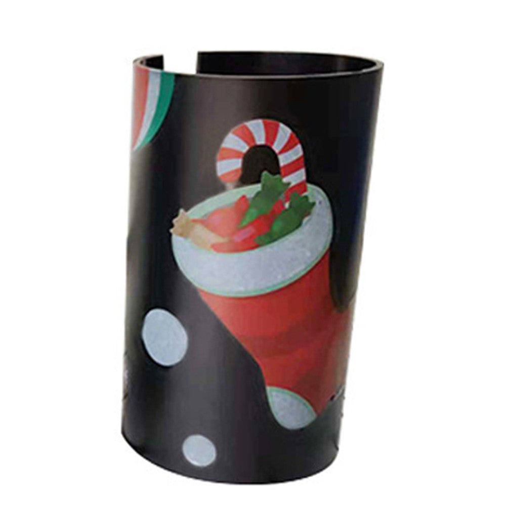 2Pcs Christmas Sliding Wrapping Paper Cutter Tool White and Black