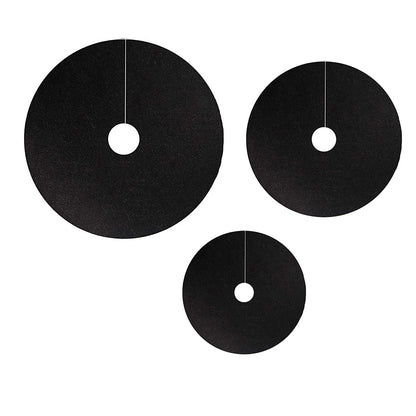 20Pcs Non Woven Tree Mulch Ring Plant Protector Mat Round Gardening Landscaping Fabric Cover -L