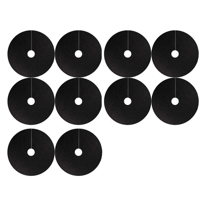 20Pcs Non Woven Tree Mulch Ring Plant Protector Mat Round Gardening Landscaping Fabric Cover -L