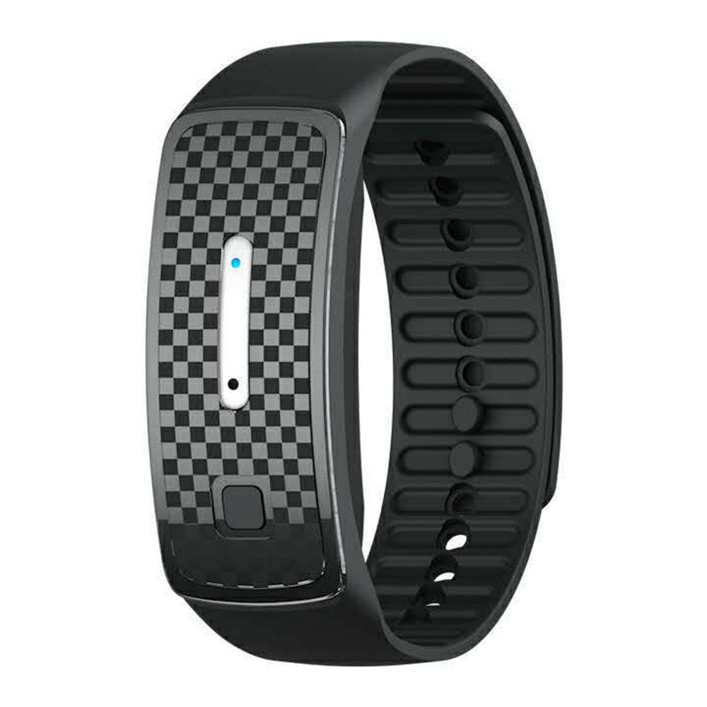 2X Ultrasonic Mosquito Repellent Bracelet USB Rechargeable Wristband Black White