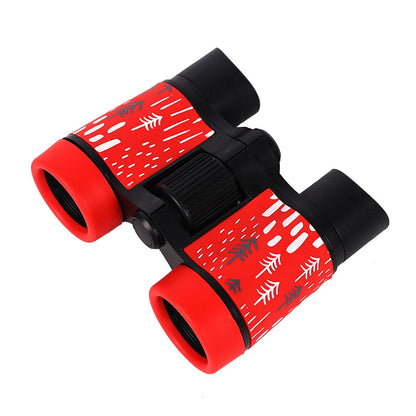 2Pcs 4x30 HD Kids Binoculars Optics Binoculars Kids Toy Blue Red